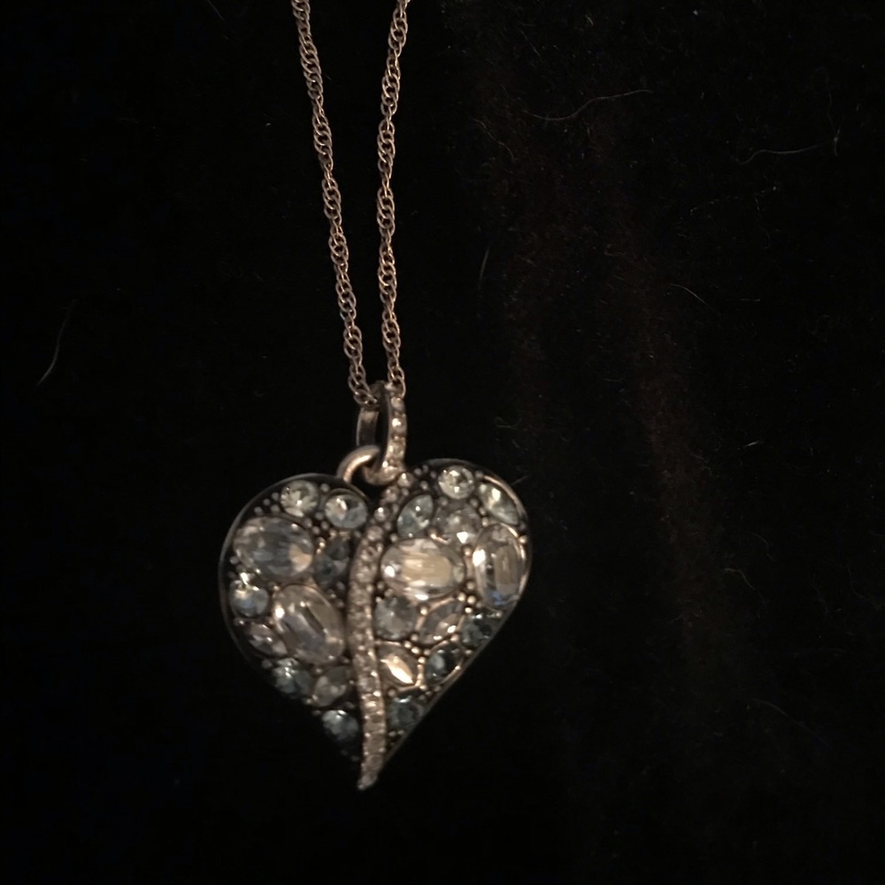 Brighton heart necklace with Swarovski crystals
